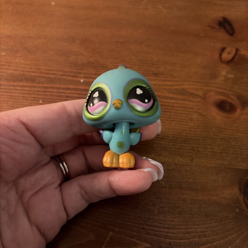 PEACOCK BIRD #869 - Authentic Littlest Pet Shop - Hasbro LPS Shimmer - Picture 2 of 6